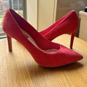 Topshop Pink Suede Pointed-Toe Heels – Made in Spain – Size 36 (New)
